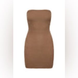 Monday Swimwear Tan Strapless Coverup